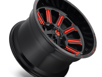 Aluminum Wheels 18X9 Hardline D621 6 On 135/6 On 139.7 Gloss Black/Candy Red 106.1 Bore 2 Offset Fuel Off Road Wheels