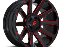 Aluminum Wheels 20X9 Contra D643 8 On 165.1 Gloss Red Milled 125.2 Bore 1 Offset Multi Spoke Fuel Off Road Wheels