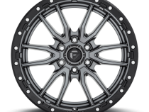 Aluminum Wheels 22X12 Rebel D680 6 On 139.7 Matte Gunmetal Gray Black Bead Ring 106.1 Bore -44 Offset Fuel Off Road Wheels