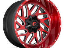 Aluminum Wheels 20X10 Triton D691 8 On 165.1 Candy Red Milled 125.1 Bore -18 Offset Mesh Spoke Fuel Off Road Wheels