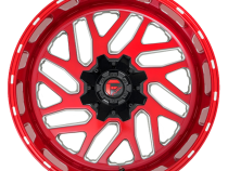 Aluminum Wheels 22X12 Triton D691 8 On 180 Candy Red Milled 124.2 Bore -43 Offset Mesh Spoke Fuel Off Road Wheels
