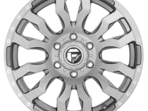 Aluminum Wheels 20X8.25 Blitz D693 8 On 165.1 Brushed Gunmetal Gray Tinted Clear 121.5 Bore -265 Offset Multi Spoke Fuel Off Road Wheels