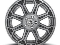 Aluminum Wheels 26X14 Siege D705 5 On 127 Brushed Gunmetal Gray Tinted Clear 71.5 Bore -75 Offset Fuel Off Road Wheels