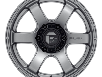 Aluminum Wheels 20X9 Rush D767 6 On 135 Matte Gunmetal Gray 87.1 Bore 1 Offset Fuel Off Road Wheels