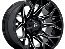 Aluminum Wheels 20X9 Twitch D769 8 On 165.1 Gloss Black Milled 125.2 Bore 1 Offset Fuel Off Road Wheels