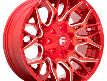 Aluminum Wheels 22X12 Twitch D771 8 On 180 Candy Red Milled 124.3 Bore -44 Offset Fuel Off Road Wheels