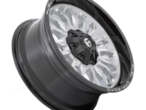 Aluminum Wheels 22X10 Arc D798 8 On 180 Silver/Brushed Face-Milled Black Lip 124.2 Bore -18 Offset Fuel Off Road Wheels