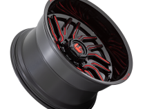 Aluminum Wheels 20X9 Hurricane D808 5 On 139.7 Gloss Black/Red Milled 78.1 Bore 20 Offset Fuel Off Road Wheels