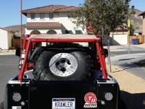 97-06 Jeep Wrangler TJ GateKeeper Tire Carrier Edge Wheel Lug Pattern 5X5 Excessive Industries