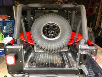 97-06 Jeep Wrangler TJ GateKeeper Tire Carrier Edge Wheel Lug Pattern 5X5 Excessive Industries