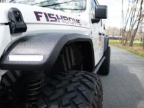 18-Current Jeep Wrangler JL, JLU and 20-Current Jeep Gladiator JT Front Steel Elite Fenders Fishbone Offroad