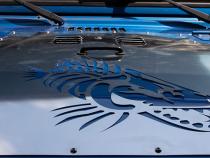 Jeep TJ Hood Louver 97-02 Jeep Wrangler Black Fishbone Offroad
