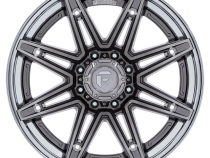 Aluminum Wheels 22X12 Brawl FC401AP 8 On 180 Platinum Silver Chrome Lip 124.2 Bore -44 Offset Fuel Off Road Wheels