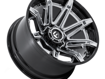 Aluminum Wheels 20X10 Brawl FC401PB 8 On 165.1 Chrome/Gloss Black Lip 125.1 Bore -18 Offset Fuel Off Road Wheels