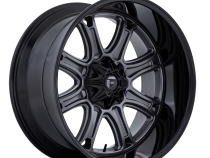 Aluminum Wheels 22X9 Darkstar FC853AB 8 On 170 Matte Gunmetal Gray/Black Lip 125.1 Bore 1 Offset Fuel Off Road Wheels