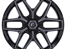 Aluminum Wheels 18X9 Flux 6 FC854BT 6 On 135 Gloss Black Brushed Gray Tint 87.1 Bore 1 Offset Fuel Off Road Wheels