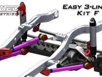 Easy 3 Link Kit F for Artec Trusses No Tubing Outside Frame Dodge Front Passenger Rear Driver Artec Industries
