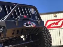 Jeep JK Front Bumper W/Stinger 07-18 Wrangler JK Crusher Series Bare Steel Motobilt