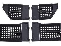 Tube Door Set 2007-2018 JK Wrangler Removeable Netting And Easy To Open Handles 1-1/4 Inch Steel Tubing Textured Black Powder Coat RT Off Road