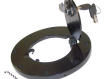 2 or 4 Doors Black Locking Fuel Door w/ Keys for Jeep JK Wrangler RT Off Road