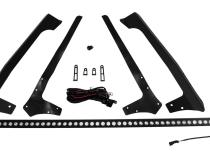50 inch LED Light Bar With Hood Bracket Kit for 2007-2018 Jeep JK Wrangler RT Off Road