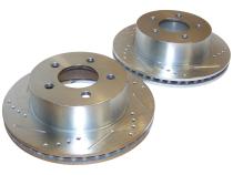 Disc Brake Rotor 1999-2006 TJ Wrangler w/Full Cast Rotor High Performance Cross Drilled And Slotted RT Off Road