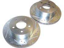 Disc Brake Rotor 1997-1999 TJ Wrangler w/2-Piece Composite Rotor High Performance Cross Drilled And Slotted RT Off Road