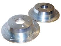 Disc Brake Rotor 2001-2004 WG (Europe) Grand Cherokee Drilled And Slotted Black RT Off Road