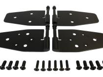 Door Hinge Set, Left &amp;amp; Right Front Upper &amp;amp; Lower, Matte Black, Stainless Steel RT Off Road