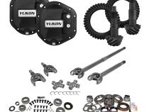 Stage 3 Jeep JK Re-Gear Kit W/Covers Front Axles Dana 44 4.88 Ratio JK Rubicon D44 Stage 3 Gear Kit Package 4.88 Ratio F&amp;amp;R Covers &amp;amp; 4340 Front Axles Yukon Gear
