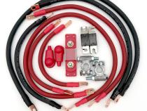 1997-2002 Jeep Wrangler TJ / LJ Battery Cable Kit 2.5 Liter 4 Gauge Battery Cable w/Black Red/Spyder Wrap Big7Kits