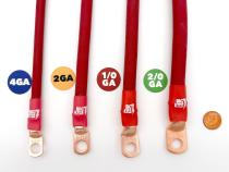 1991-1995 Jeep Wrangler YJ Battery Cable Kit 2.5 Liter 2 Gauge Battery Cable w/Black Red/Spyder Wrap Big7Kits