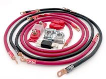 1993-1998 Jeep Grand Cherokee Battery Cable Kit ZJ 5.2-5.9 Liter 4 Gauge Battery Cable w/Black Red/Spyder Wrap Big7Kits
